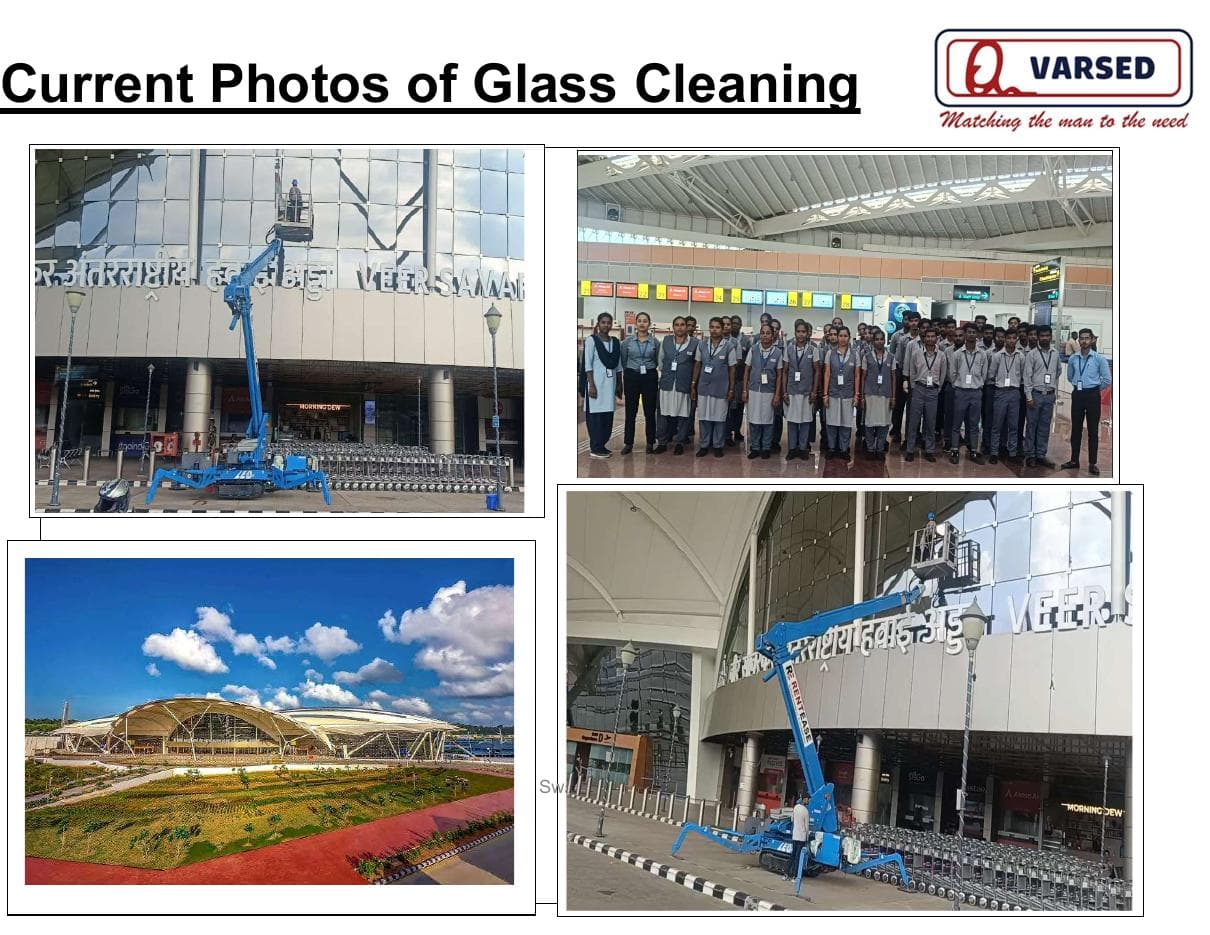High-rise facade and glass operations